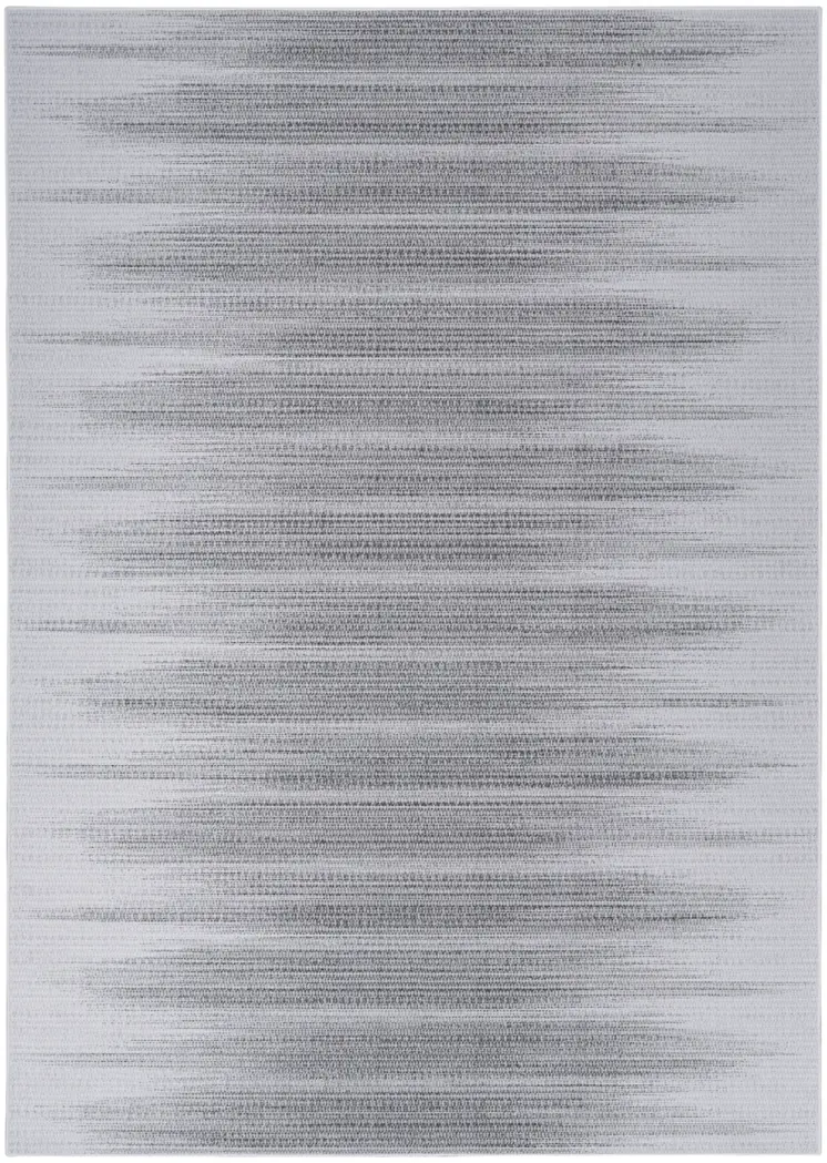 6' X 9' Gray Ombre Distressed Non Skid Area Rug