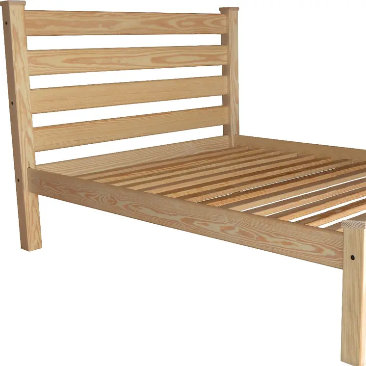 Natural Solid Wood Full Bed Frame