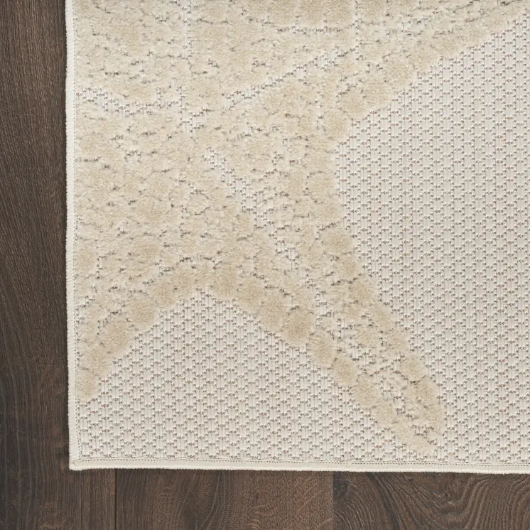 9' X 12' Ivory Blue Yellow Orange And Green Starfish Indoor Outdoor Area Rug