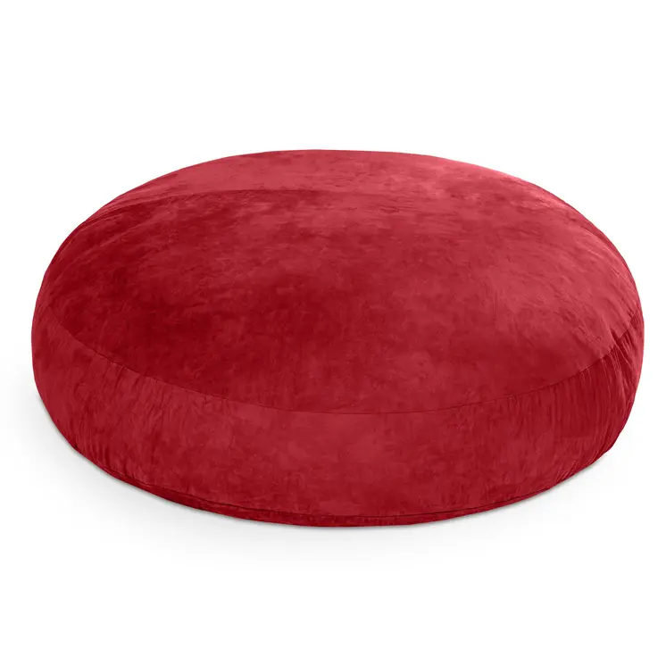 72" Cinnabar Microsuede Bean Bag Chair