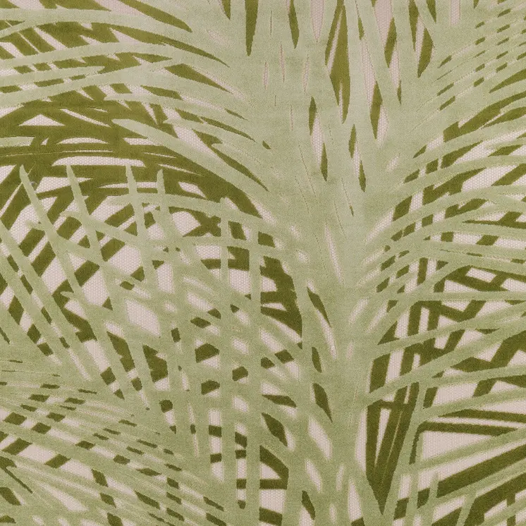 10' X 14' Ivory And Green Palm Leaf Indoor Outdoor Area Rug
