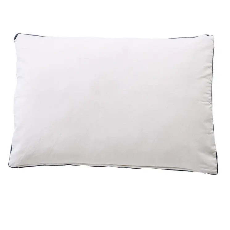 24" X 36" Stonewashed Blue Pillow Style Pet Bed With Removable Cover