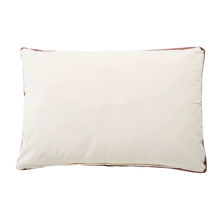 24" X 36" Stonewashed Red Medallion Pillow Style Pet Bed With Removable Cover