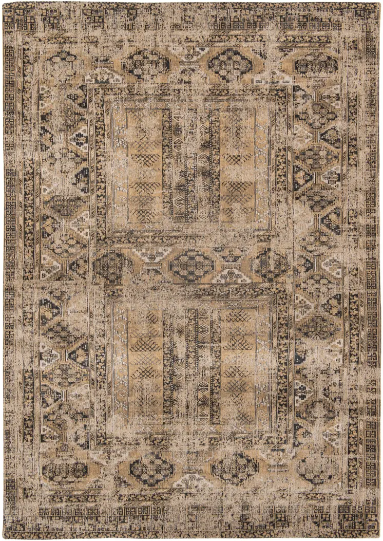 8' X 11' Brown Oriental Non Skid Area Rug