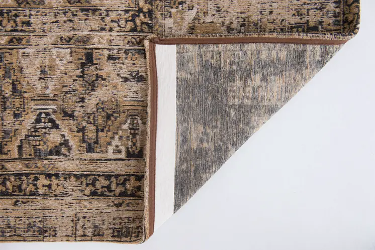 8' X 11' Brown Oriental Non Skid Area Rug