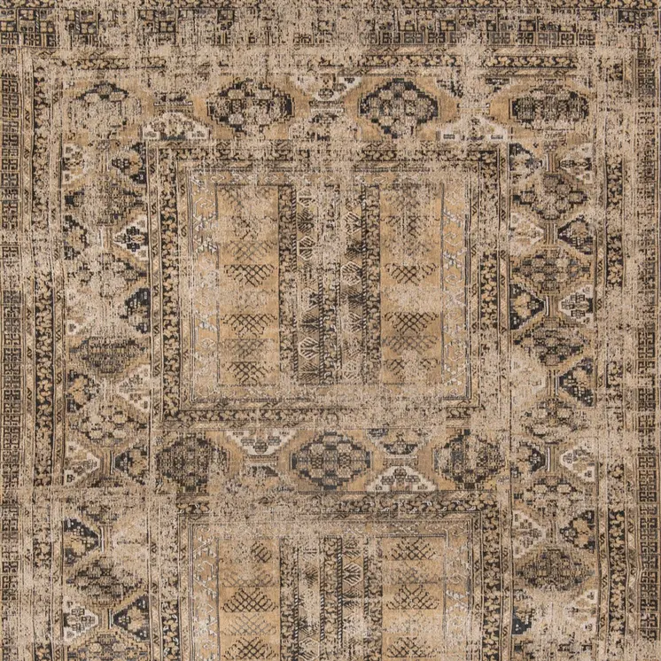 8' X 11' Brown Oriental Non Skid Area Rug