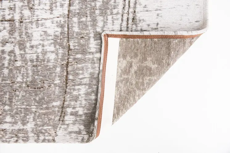 3' X 5' Gray and Beige Abstract Non Skid Area Rug