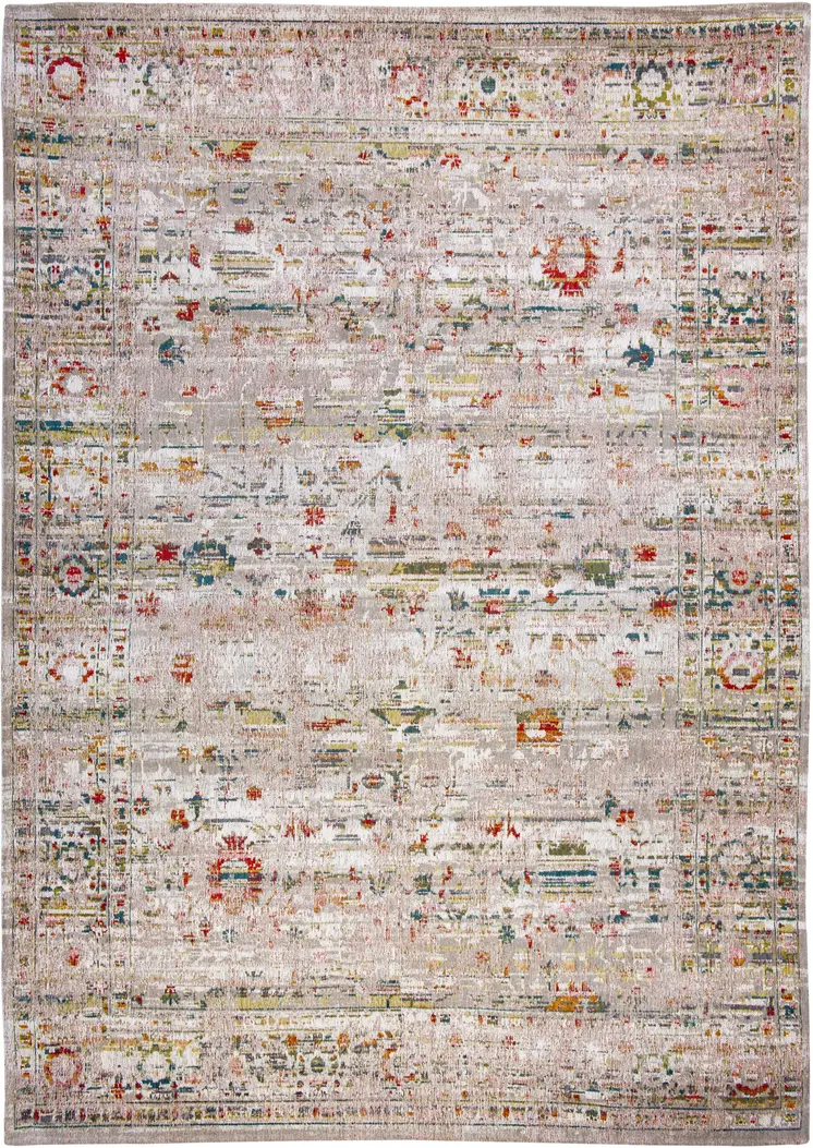 7' X 9' Gray and Brown Oriental Non Skid Area Rug