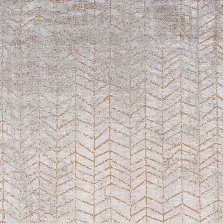 6' X 8' Gray and Yellow Chevron Non Skid Area Rug
