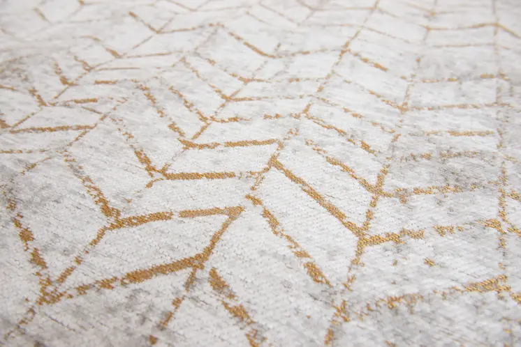 8' X 11' Gray and Yellow Chevron Non Skid Area Rug