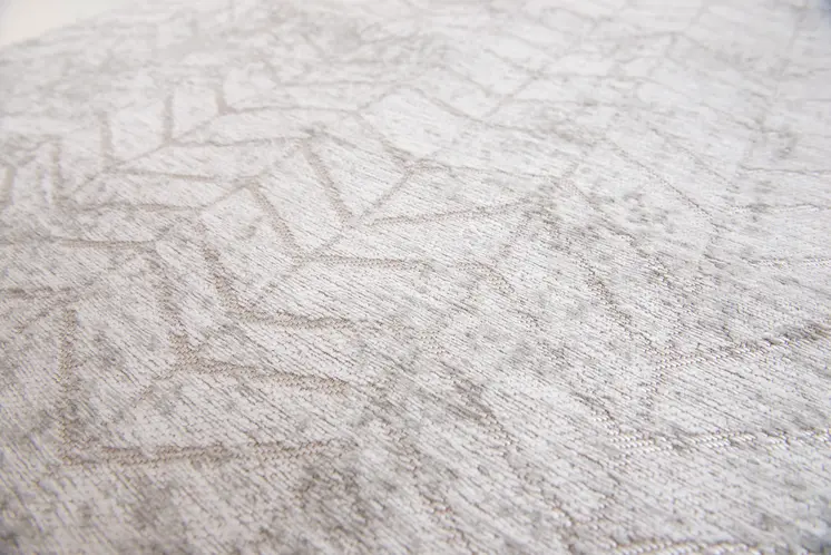 9' X 13' Gray and White Chevron Non Skid Area Rug