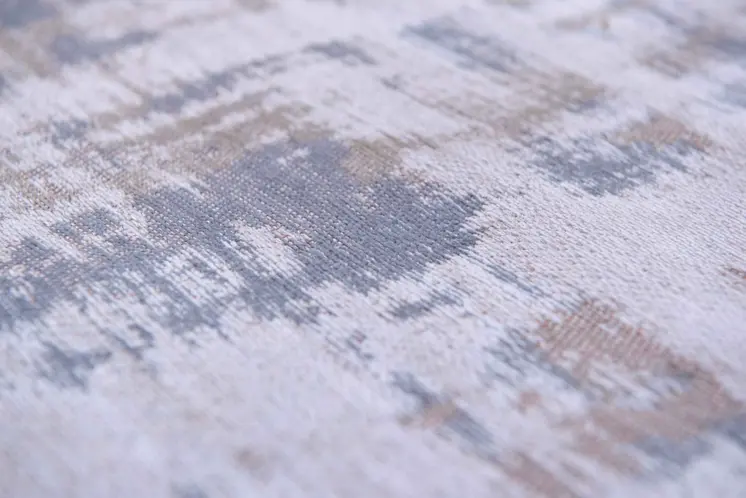 6' X 8' Gray and Beige Abstract Non Skid Area Rug