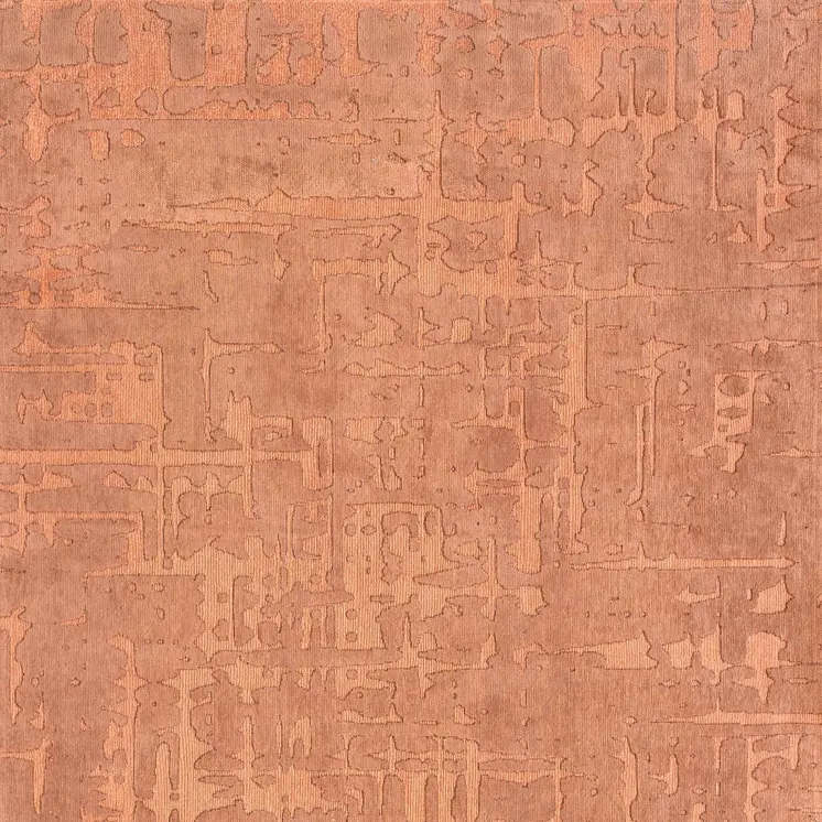 9' X 13' Orange Abstract Non Skid Area Rug