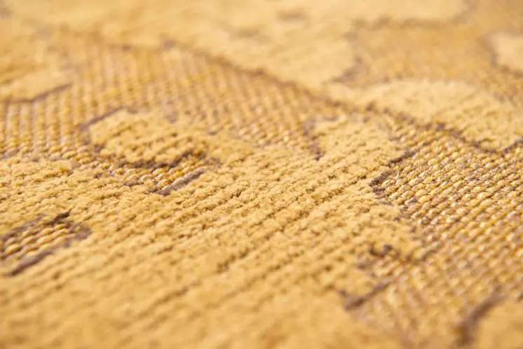 6' X 8' Yellow Abstract Non Skid Area Rug