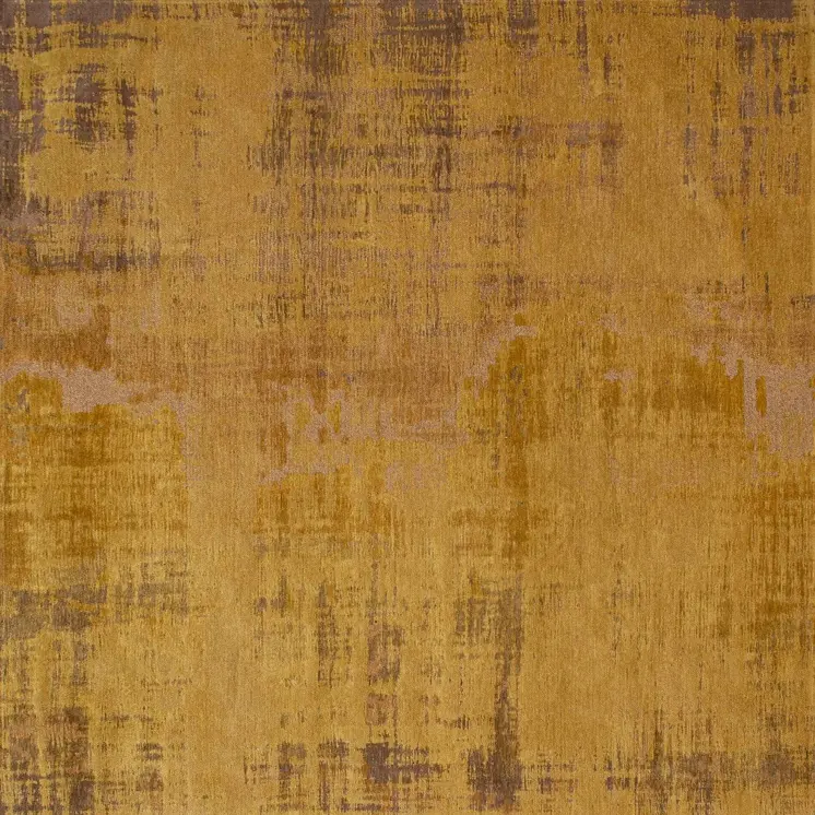 8' X 11' Yellow and Brown Abstract Non Skid Area Rug