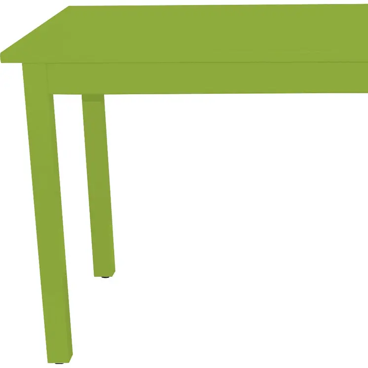 48" Chartreuse Solid Wood Dining Table