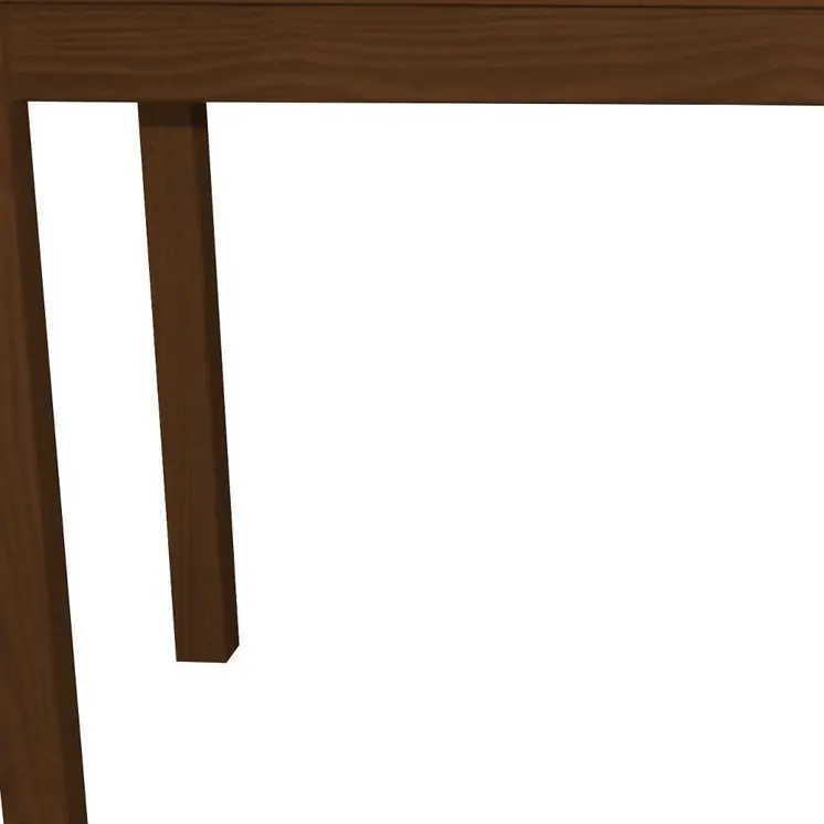 60" Raw Umber Solid Wood Dining Table