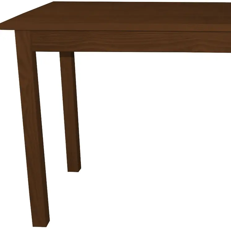 60" Raw Umber Solid Wood Dining Table