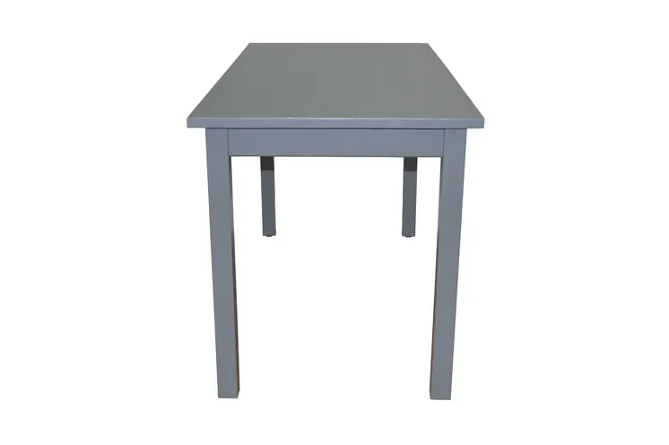 60" Gray Solid Wood Dining Table