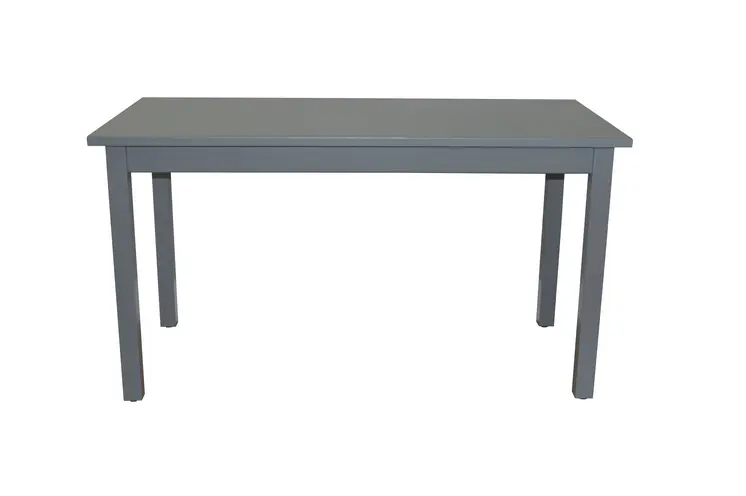 60" Gray Solid Wood Dining Table