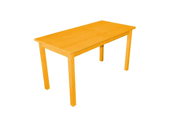 60" Goldenrod Solid Wood Dining Table
