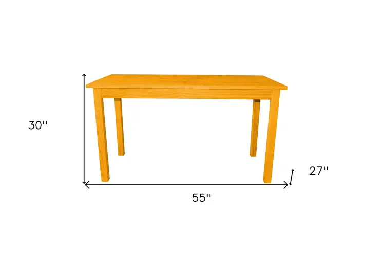 60" Goldenrod Solid Wood Dining Table