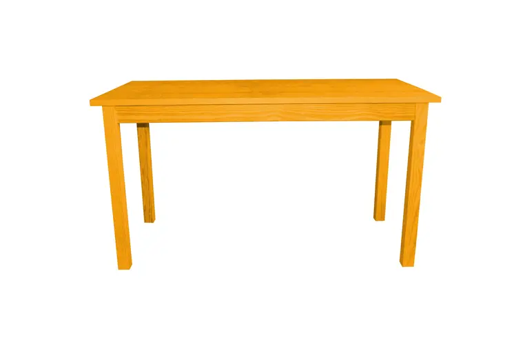 60" Goldenrod Solid Wood Dining Table