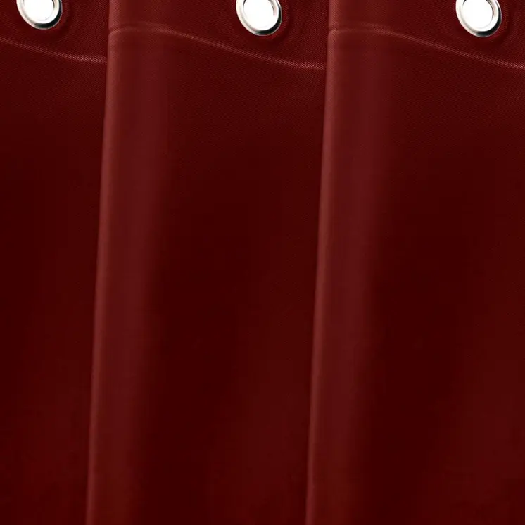 72" Burgundy Vinyl Shower Curtain Liner