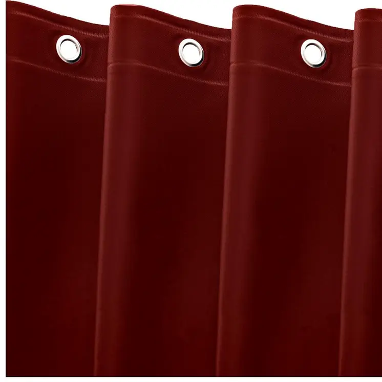 72" Burgundy Vinyl Shower Curtain Liner