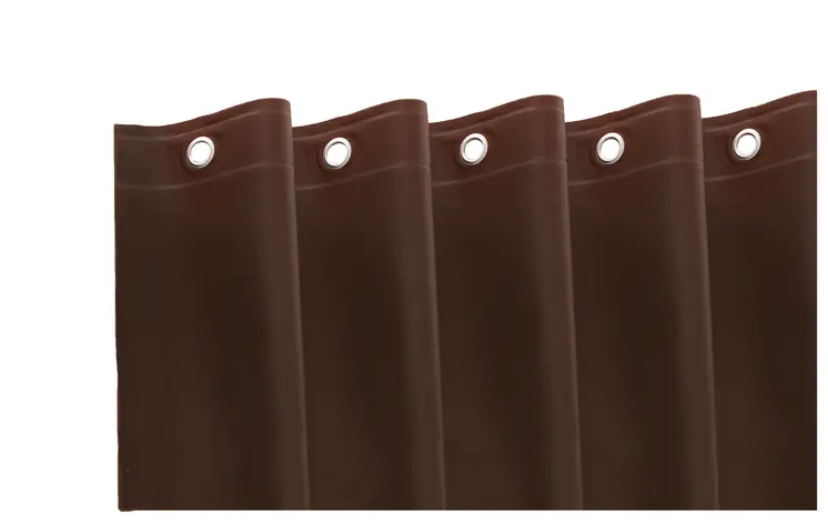 72" Dark Brown Vinyl Shower Curtain Liner
