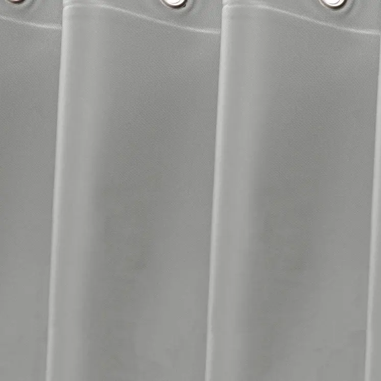 72" Silver Vinyl Shower Curtain Liner