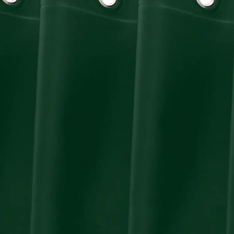 72" Dark Green Vinyl Shower Curtain Liner