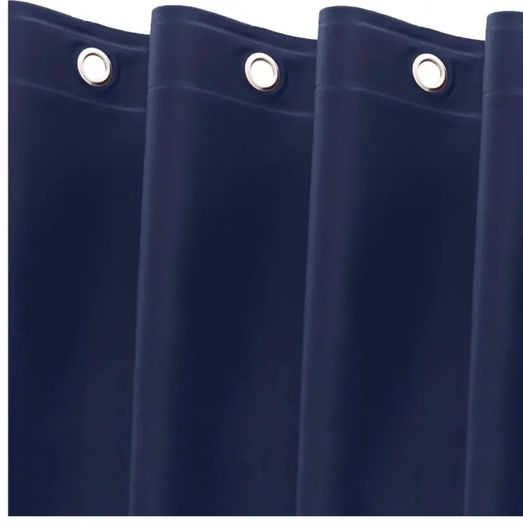 72" Navy Blue Vinyl Shower Curtain Liner