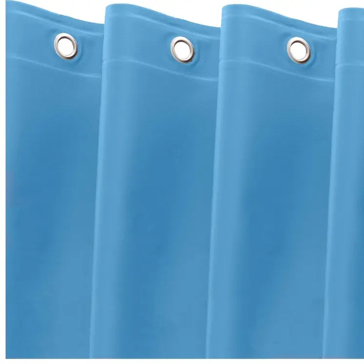 72" Sky Blue Vinyl Shower Curtain Liner