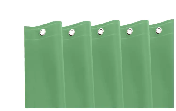 72" Green Vinyl Shower Curtain Liner