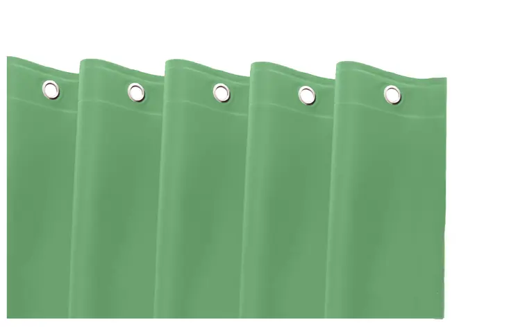 72" Green Vinyl Shower Curtain Liner