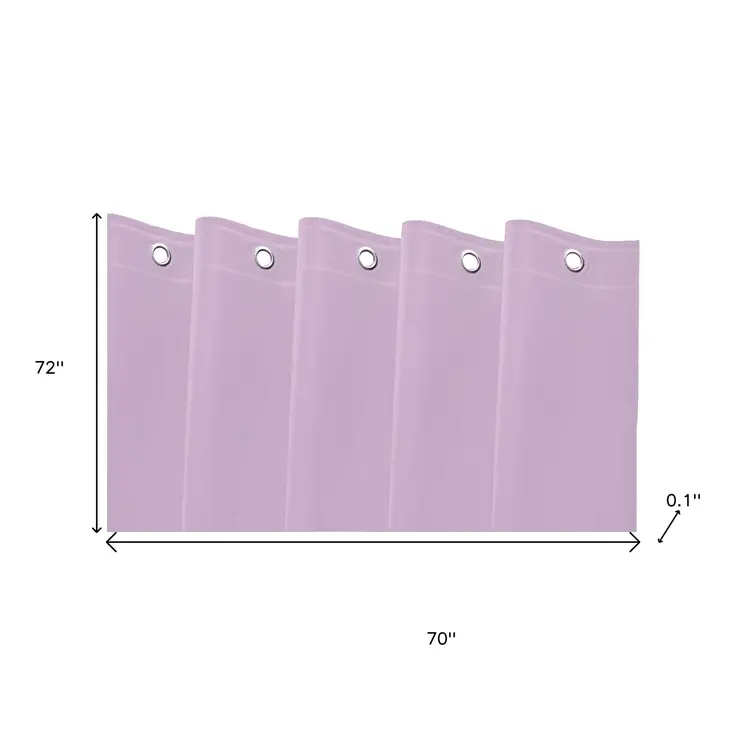 72" Lilac Vinyl Shower Curtain Liner