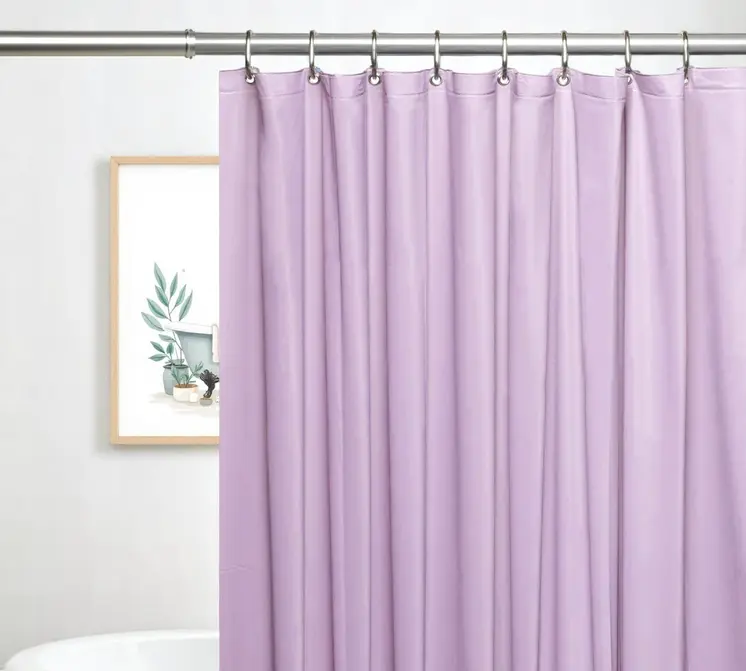 72" Lilac Vinyl Shower Curtain Liner