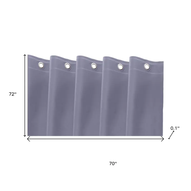 72" Blue Vinyl Shower Curtain Liner