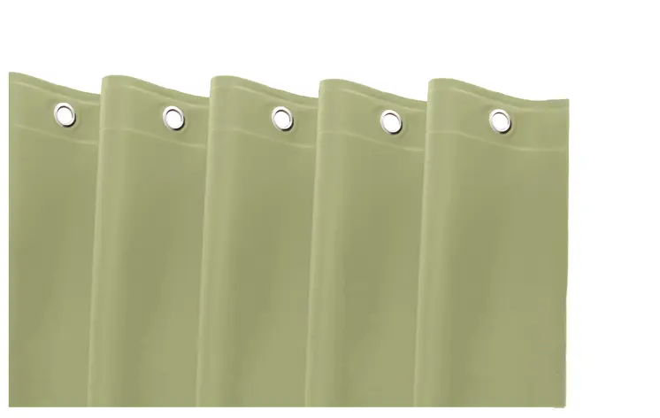 72" Moss Green Vinyl Shower Curtain Liner