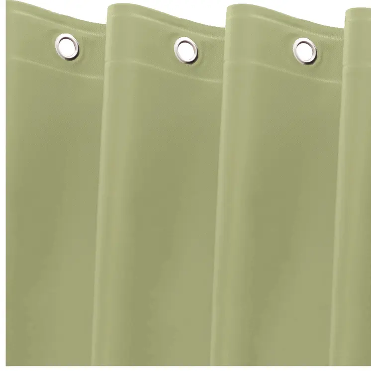 72" Moss Green Vinyl Shower Curtain Liner