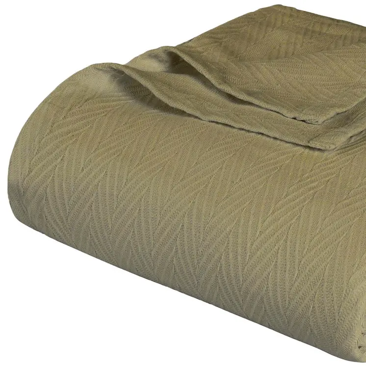 King Sage Cotton Woven Chevron Blanket