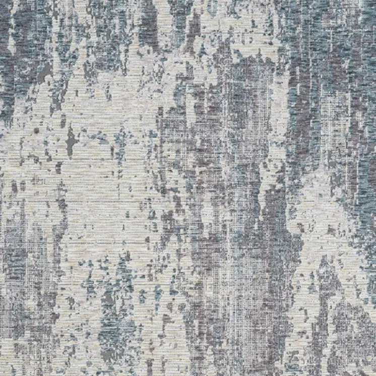 9' X 12' Gray and Ivory Abstract Area Rug