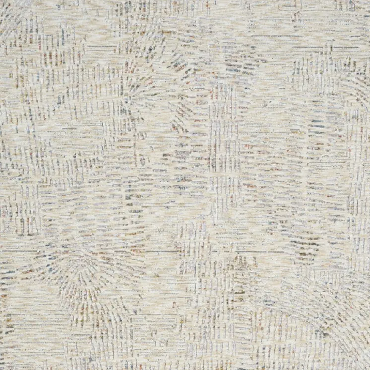 2' X 3' Ivory and Gray Abstract Area Rug