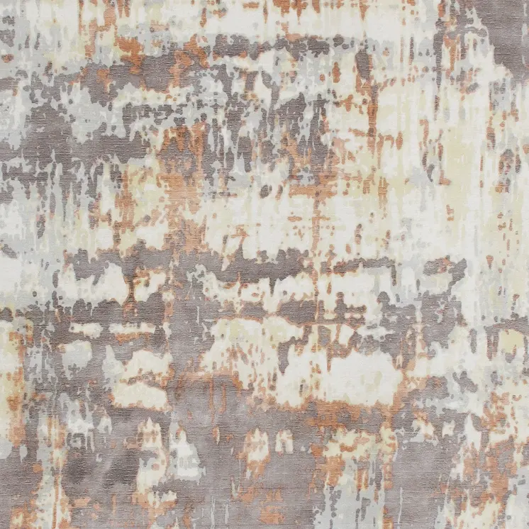 9' X 12' Brown and Tan Abstract Wool Blend Hand Loomed Area Rug