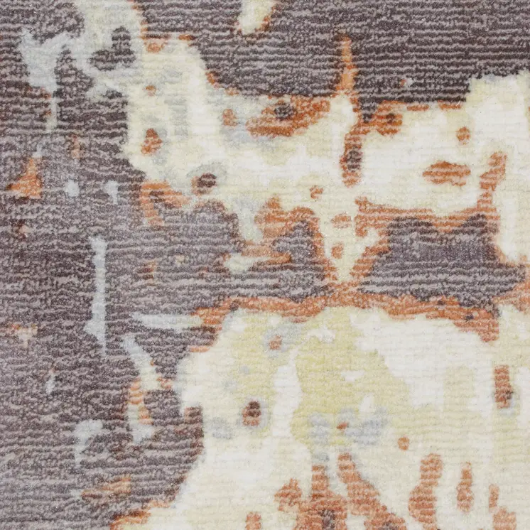 9' X 12' Brown and Tan Abstract Wool Blend Hand Loomed Area Rug