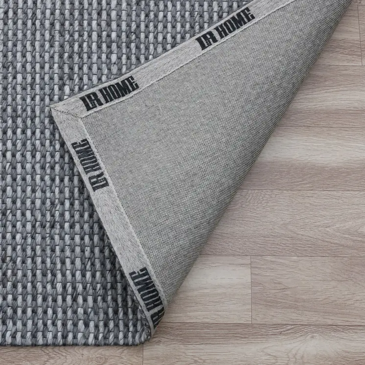 2' X 3' Gray Wool Striped Hand Woven Area Rug