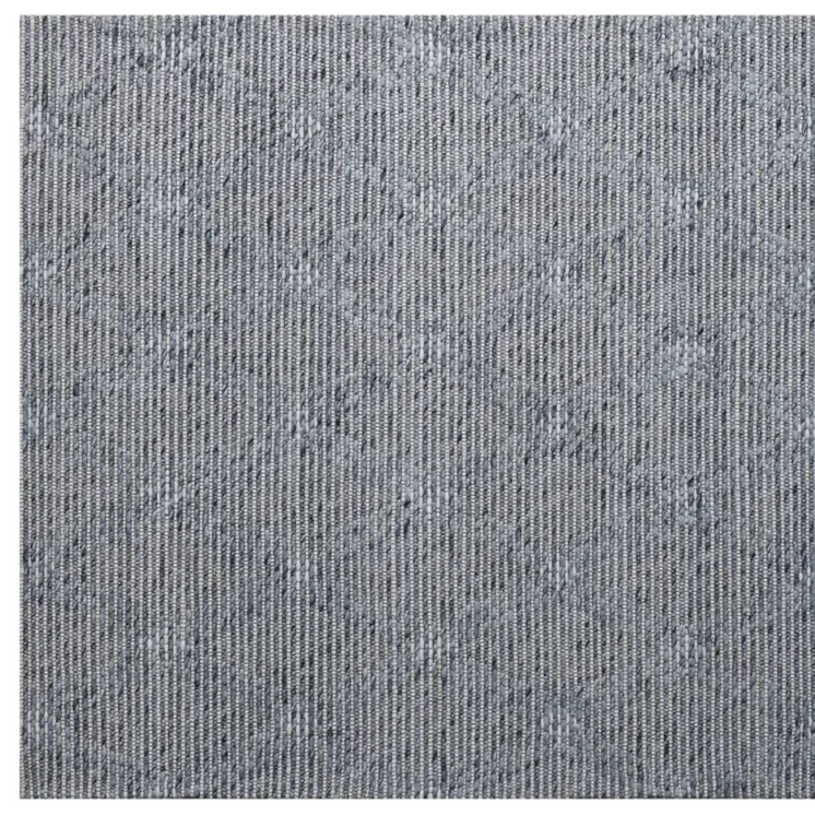 2' X 3' Blue Wool Geometric Hand Woven Area Rug