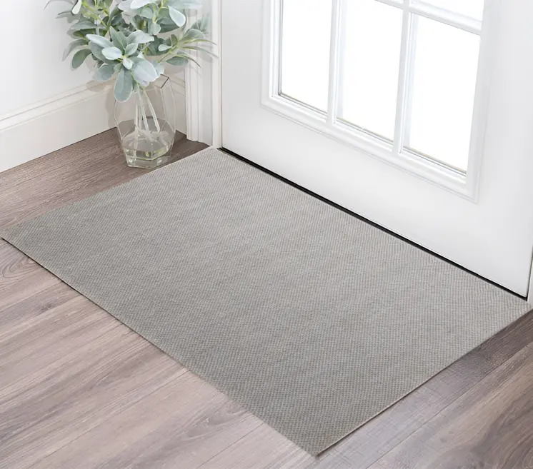 2' X 3' Beige Wool Hand Woven Area Rug