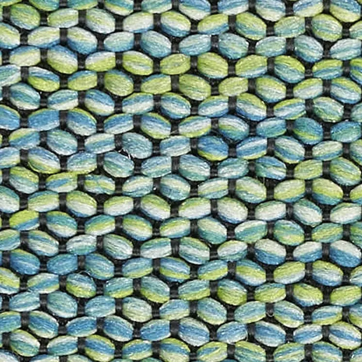 5' X 7' Olive Green and Ivory Damask Distressed Non Skid Area Rug